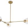 Gold And Wood Sputnik Orb Chandeliers (Photo 10 of 15)