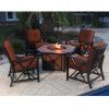 Patio Conversation Sets With Fire Table (Photo 15 of 15)