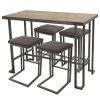 Mysliwiec 5 Piece Counter Height Breakfast Nook Dining Sets (Photo 4 of 25)