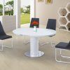 White High Gloss Oval Dining Tables (Photo 2 of 25)