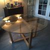 Round Glass And Oak Dining Tables (Photo 8 of 25)
