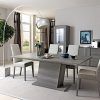 Jaxon Grey 6 Piece Rectangle Extension Dining Sets With Bench & Wood Chairs (Photo 15 of 25)