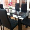 Glass Dining Tables And Leather Chairs (Photo 4 of 25)