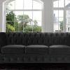 Tufted Leather Chesterfield Sofas (Photo 7 of 15)