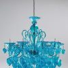 Turquoise Glass Chandelier Lighting (Photo 6 of 15)