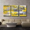 Yellow And Grey Abstract Wall Art (Photo 3 of 15)