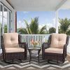 2 Piece Swivel Gliders With Patio Cover (Photo 9 of 15)