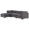 2Pc Burland Contemporary Sectional Sofas Charcoal (Photo 6 of 25)