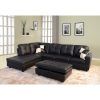 3Pc Faux Leather Sectional Sofas Brown (Photo 7 of 25)