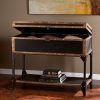 Aged Black Iron Console Tables (Photo 8 of 15)