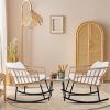 3-Piece Outdoor Boho Wicker Chat Set (Photo 6 of 15)