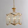 Antique Gold 18-Inch Four-Light Chandeliers (Photo 7 of 15)