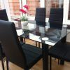 Black Glass Dining Tables And 6 Chairs (Photo 25 of 25)