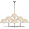 Burnished Silver 25-Inch Four-Light Chandeliers (Photo 8 of 15)