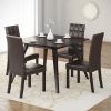 Biggs 5 Piece Counter Height Solid Wood Dining Sets (Set Of 5) (Photo 12 of 25)