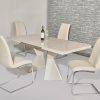 Cream Gloss Dining Tables And Chairs (Photo 11 of 25)