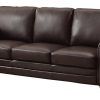 Faux Leather Sofas In Dark Brown (Photo 4 of 15)