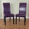 Purple Faux Leather Dining Chairs (Photo 2 of 25)