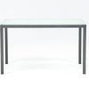 Ina Pewter 60 Inch Counter Tables With Frosted Glass (Photo 1 of 25)
