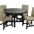 25 Ideas of Jaxon 5 Piece Round Dining Sets with Upholstered Chairs