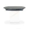 Modern Glass Top Extension Dining Tables In Matte Black (Photo 3 of 25)
