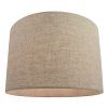 Oatmeal Linen Shade Chandeliers (Photo 9 of 15)