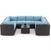 Blue U Shaped Sectionals (Photo 11 of 15)
