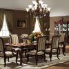 Valencia 5 Piece Round Dining Sets With Uph Seat Side Chairs (Photo 4 of 25)