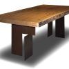 Walnut Finish Live Edge Wood Contemporary Dining Tables (Photo 19 of 25)