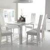 White Leather Dining Room Chairs (Photo 10 of 25)