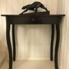 Aged Black Console Tables (Photo 3 of 15)