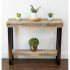 15 Ideas of Natural and Black Console Tables