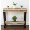 Natural And Black Console Tables (Photo 1 of 15)
