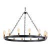 Natural Brass 19-Inch Eight-Light Chandeliers (Photo 5 of 15)