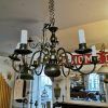 Natural Brass Six-Light Chandeliers (Photo 11 of 15)