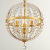 Antique Gold 18-Inch Four-Light Chandeliers (Photo 8 of 15)