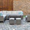 2Pc Maddox Left Arm Facing Sectional Sofas With Cuddler Brown (Photo 20 of 20)