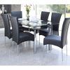 Black Glass Dining Tables And 6 Chairs (Photo 7 of 25)