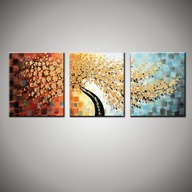 The Best 3 Piece Floral Canvas Wall Art