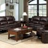 3Pc Bonded Leather Upholstered Wooden Sectional Sofas Brown (Photo 9 of 25)