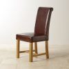 Oak Leather Dining Chairs (Photo 1 of 25)