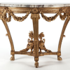 Antique Brass Round Console Tables (Photo 2 of 15)