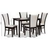 Evellen 5 Piece Solid Wood Dining Sets (Set Of 5) (Photo 3 of 25)