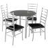 The 25 Best Collection of Black Glass Dining Tables and 4 Chairs