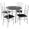 Black Glass Dining Tables And 4 Chairs (Photo 1 of 25)