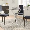 Chrome Contemporary Square Casual Dining Tables (Photo 24 of 25)