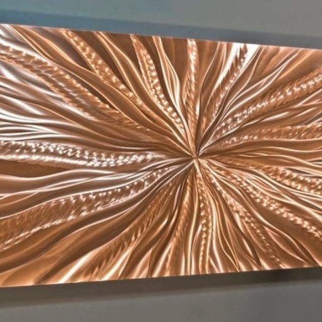 2024 Popular Abstract Copper Wall Art