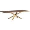 Dining Tables In Seared Oak With Brass Detail (Photo 20 of 25)