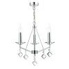 Polished Chrome Three-Light Chandeliers With Clear Crystal (Photo 3 of 15)
