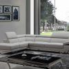 2Pc Crowningshield Contemporary Chaise Sofas Light Gray (Photo 16 of 25)